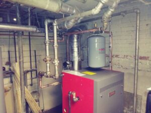 hot water boiler installation