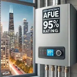 Boiler AFUE efficiency rating example