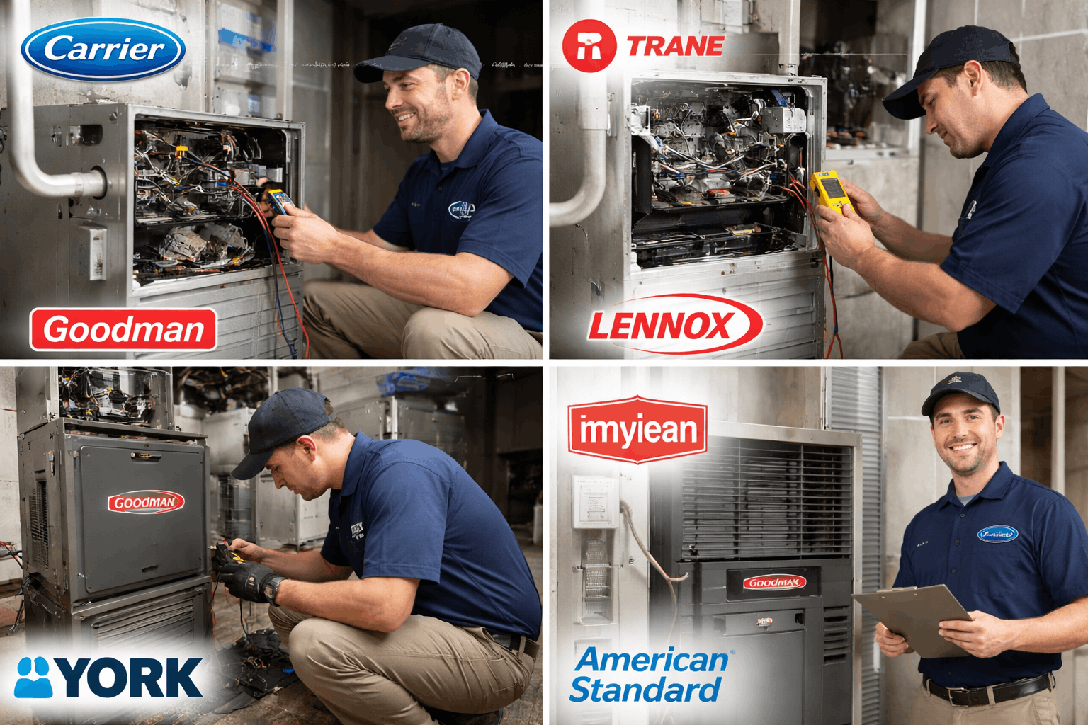 HVAC technician performing furnace maintenance in Chicago